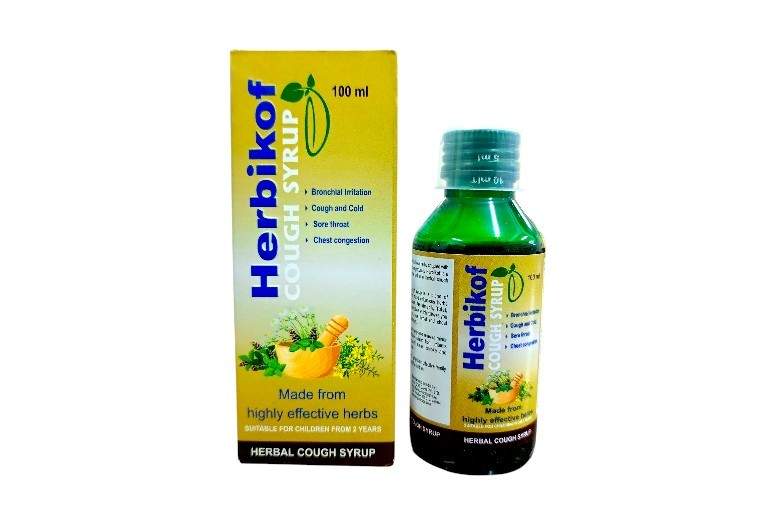 HERBIKOF Cough Syrup 100ml - Liquid Medicine (100ml)